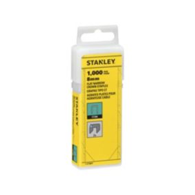 Stanley Medium duty Staples (H)8mm 140g, Pack of 1000