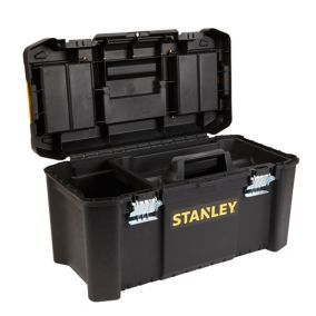 Stanley Metal & plastic 3 compartment Toolbox (L)482mm (H)250mm