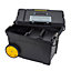 Stanley Plastic 4 compartment Trolley & toolbox (H)425mm (W)375mm (D)620mm