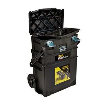 Stanley Polypropylene 3 compartment Toolbox (H)733mm (W)549mm