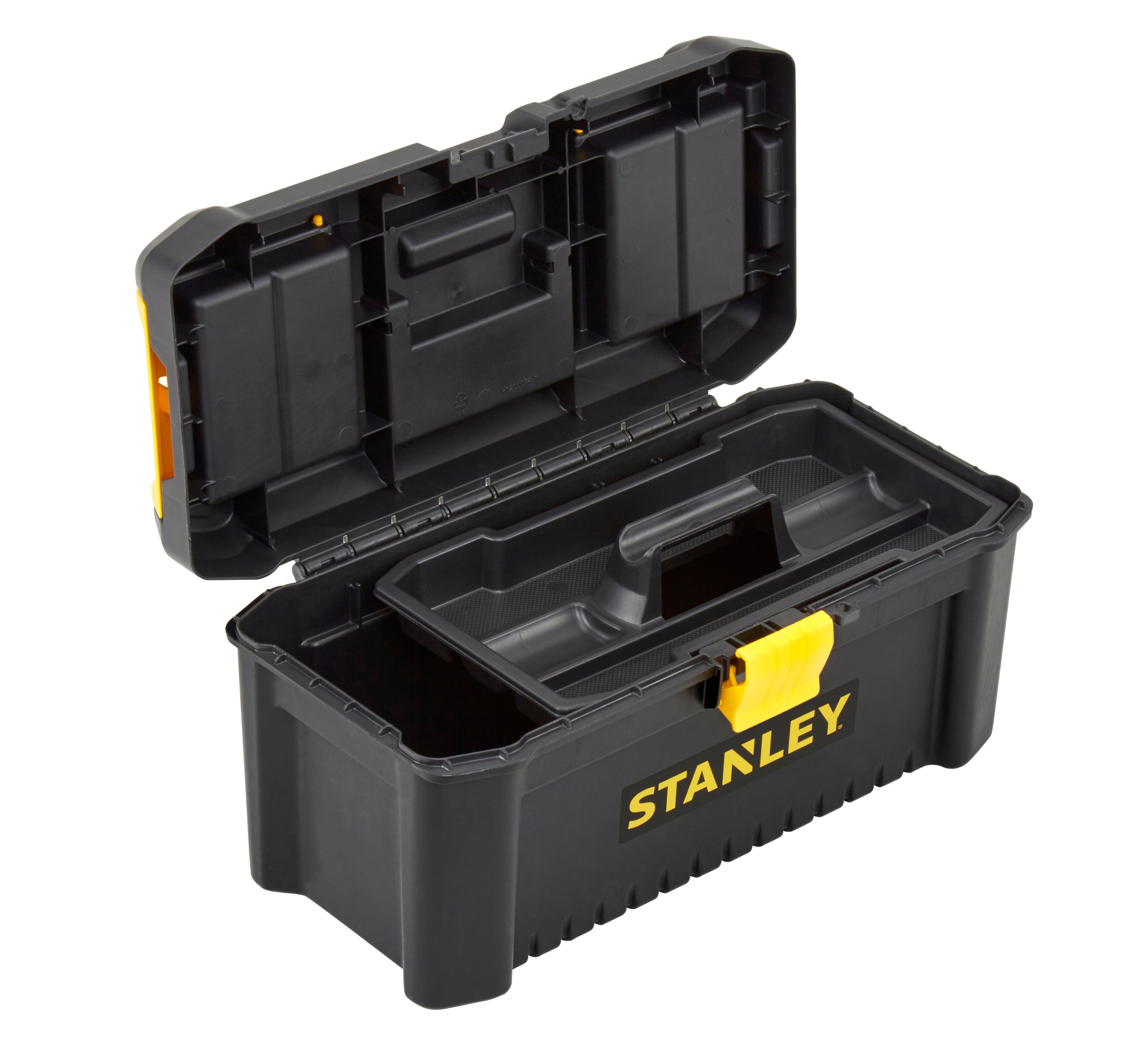 Stanley Polypropylene (PP) 3 compartment Toolbox (L)406mm (H)195mm