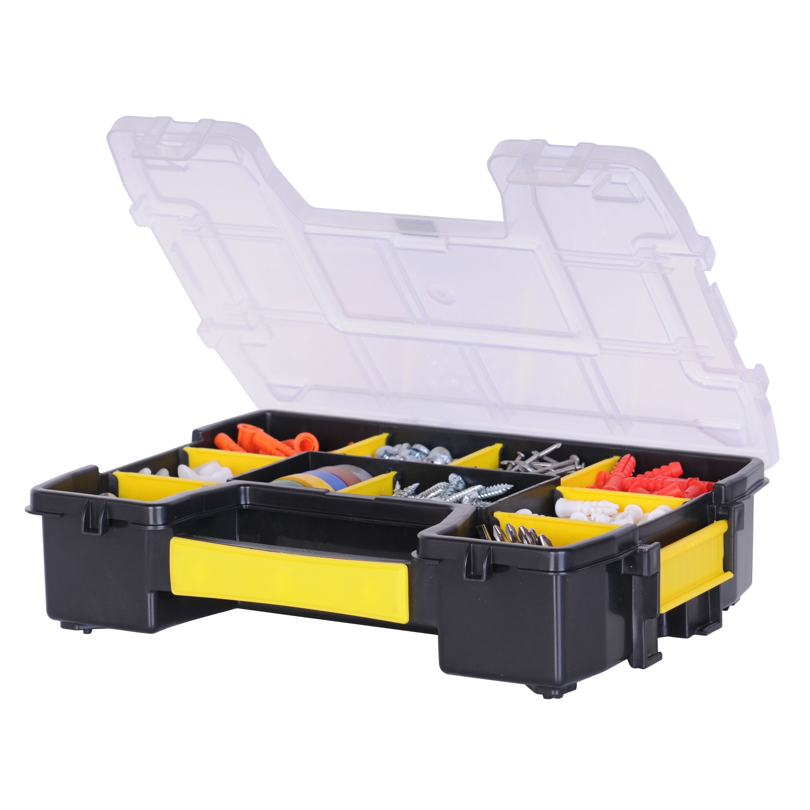 Stanley Sortmaster Black & yellow Organiser with 10 compartments