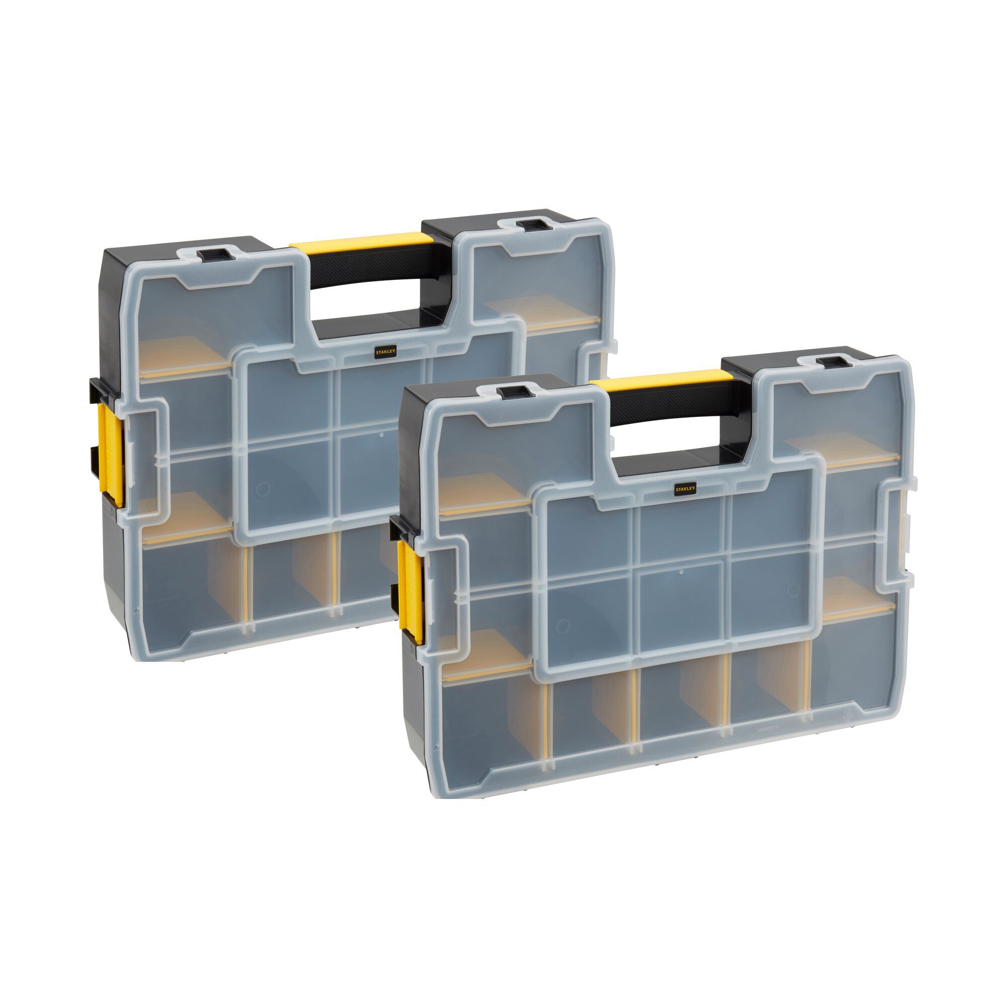 Stanley Sortmaster Black & yellow Organiser with 7 compartment | DIY at B&Q