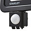 Stanley SXLS343624KBE Black Mains-powered Cool white Outdoor LED PIR Floodlight 4000lm