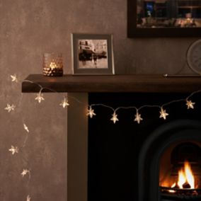 Star Battery-powered Warm white 20 LED Indoor String lights