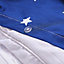 Star Blue & white Single Duvet cover & pillow case set