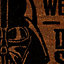 Star Wars Black & natural Darth Vader Door mat, 40cm x 60cm