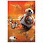 Star Wars Star Wars: The Force Awakens BB-8 Orange Canvas art (H)900mm (W)600mm