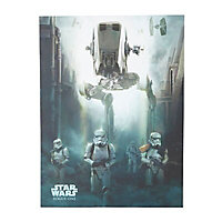 Star Wars Stormtrooper patrol Multicolour Canvas art (H)800mm (W)600mm