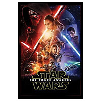 Star Wars: The Force Awakens Multicolour Canvas art (H)90cm x (W)60cm