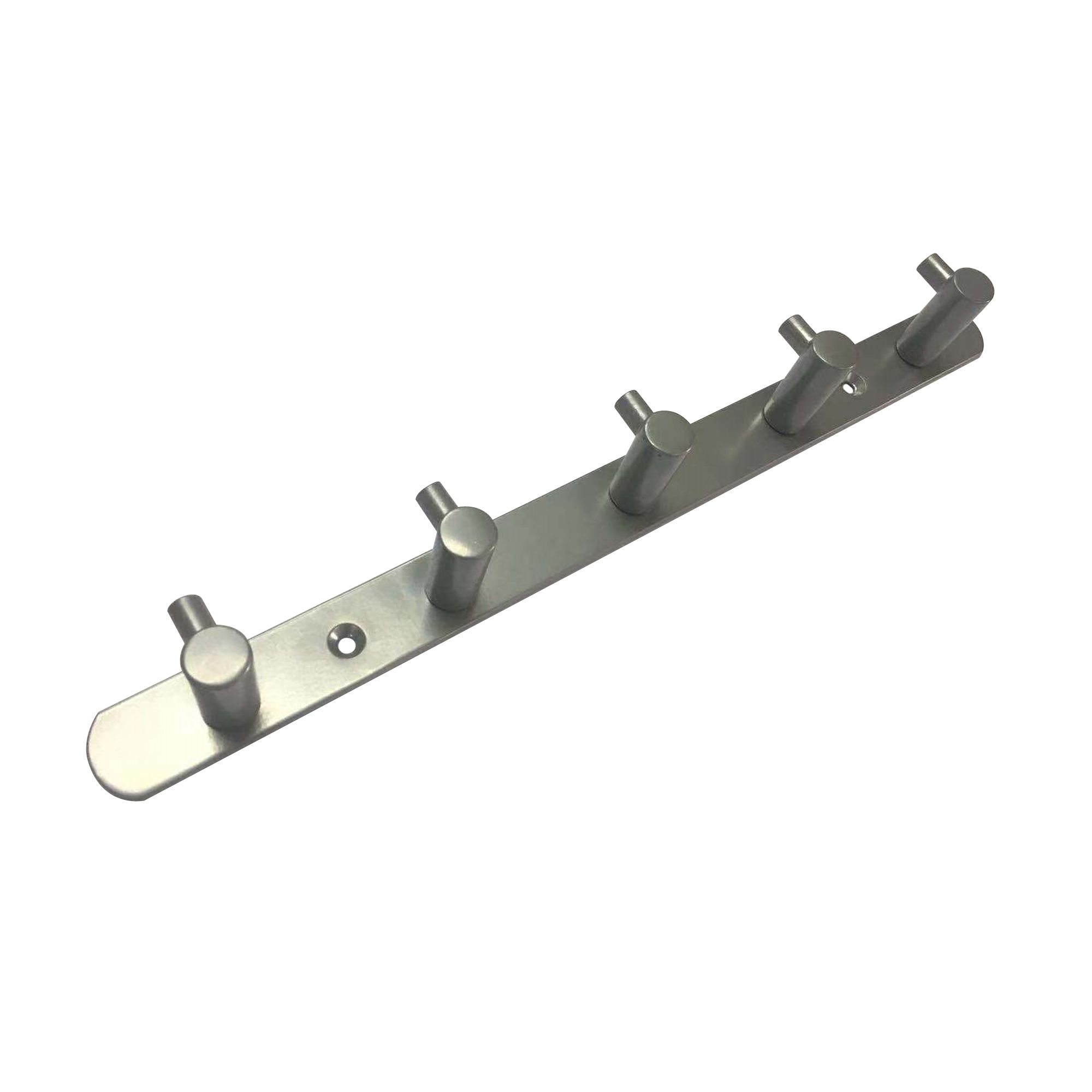 Steel 5 Hook rail, (L)327mm (H)30mm