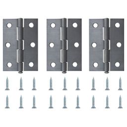Steel Butt Door hinge N173 (L)75mm, Pack of 3