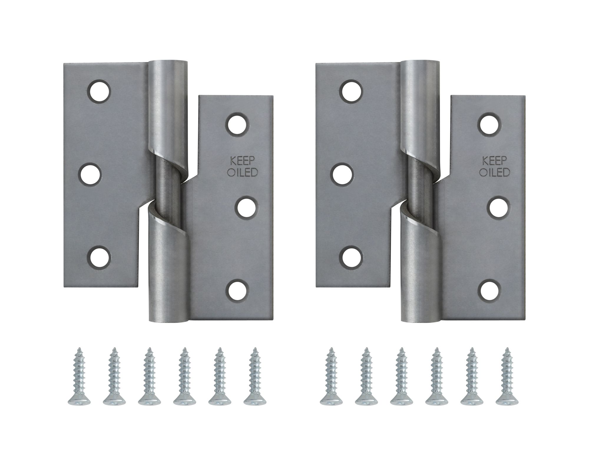 Steel Butt Door hinge N338 (L)75mm (W)75mm, Pack of 2