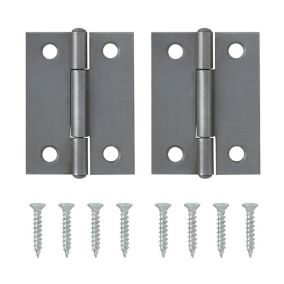 Steel Butt Door hinge NO85 (L)50mm (W)50mm, Pack of 2