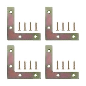 Steel Corner plate, Pack of 4