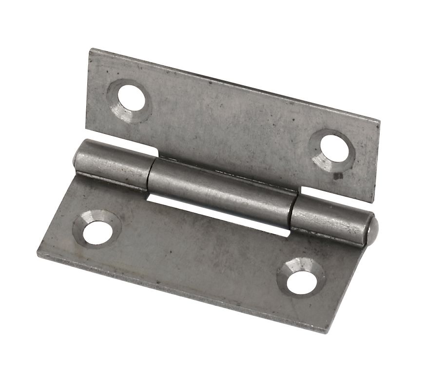 Steel Fixed pin Door hinge (L)50mm, Pack of 2 | DIY at B&Q