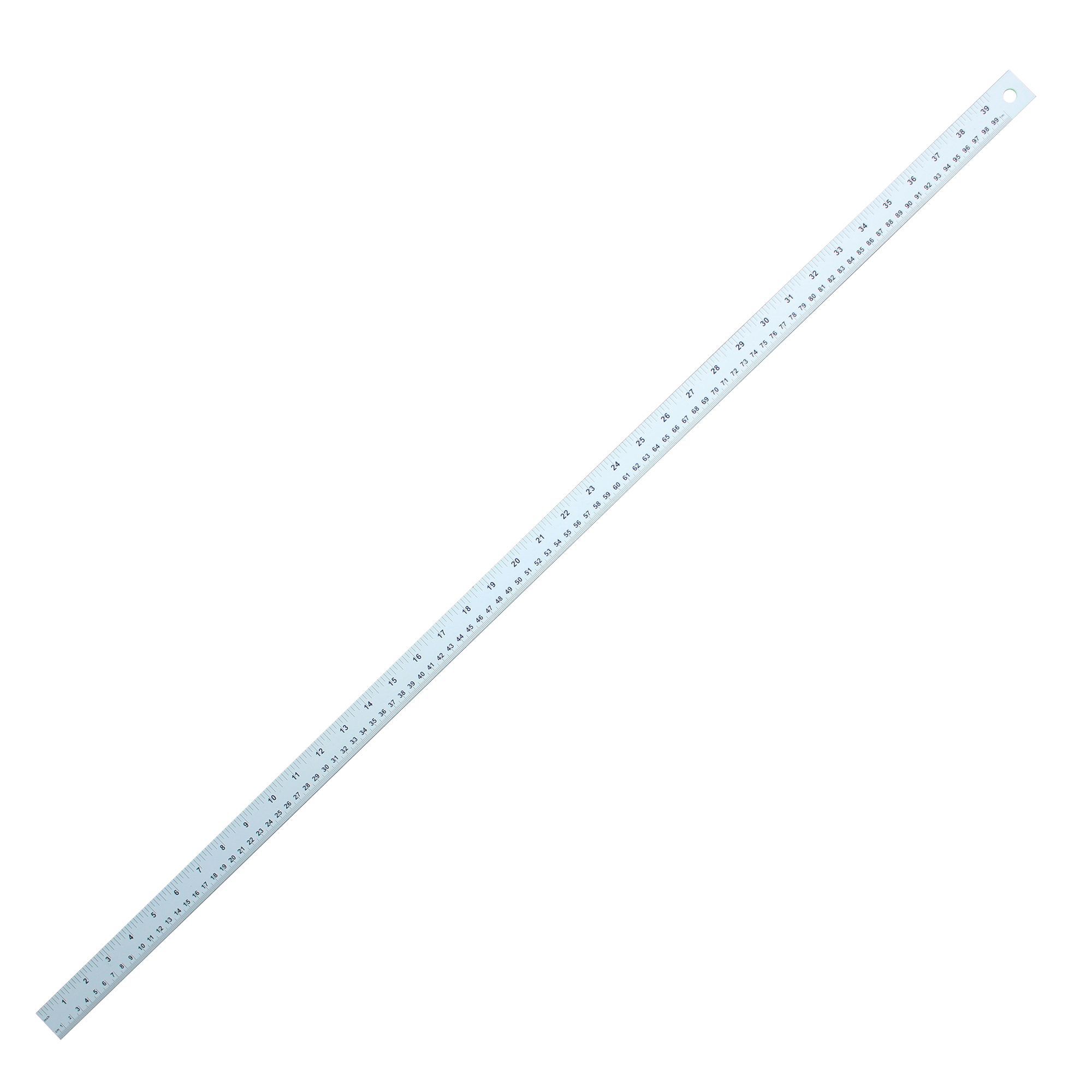 Azbvek ONE METRE Ruler Stainless Steel 1M Long Metal 40 Measure Rule/Meter  100cm