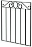 Steel Swirl top Gate, (H)0.85m (W)0.81m