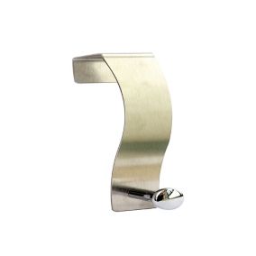 Steel & zinc alloy Single Over door hook (H)43mm