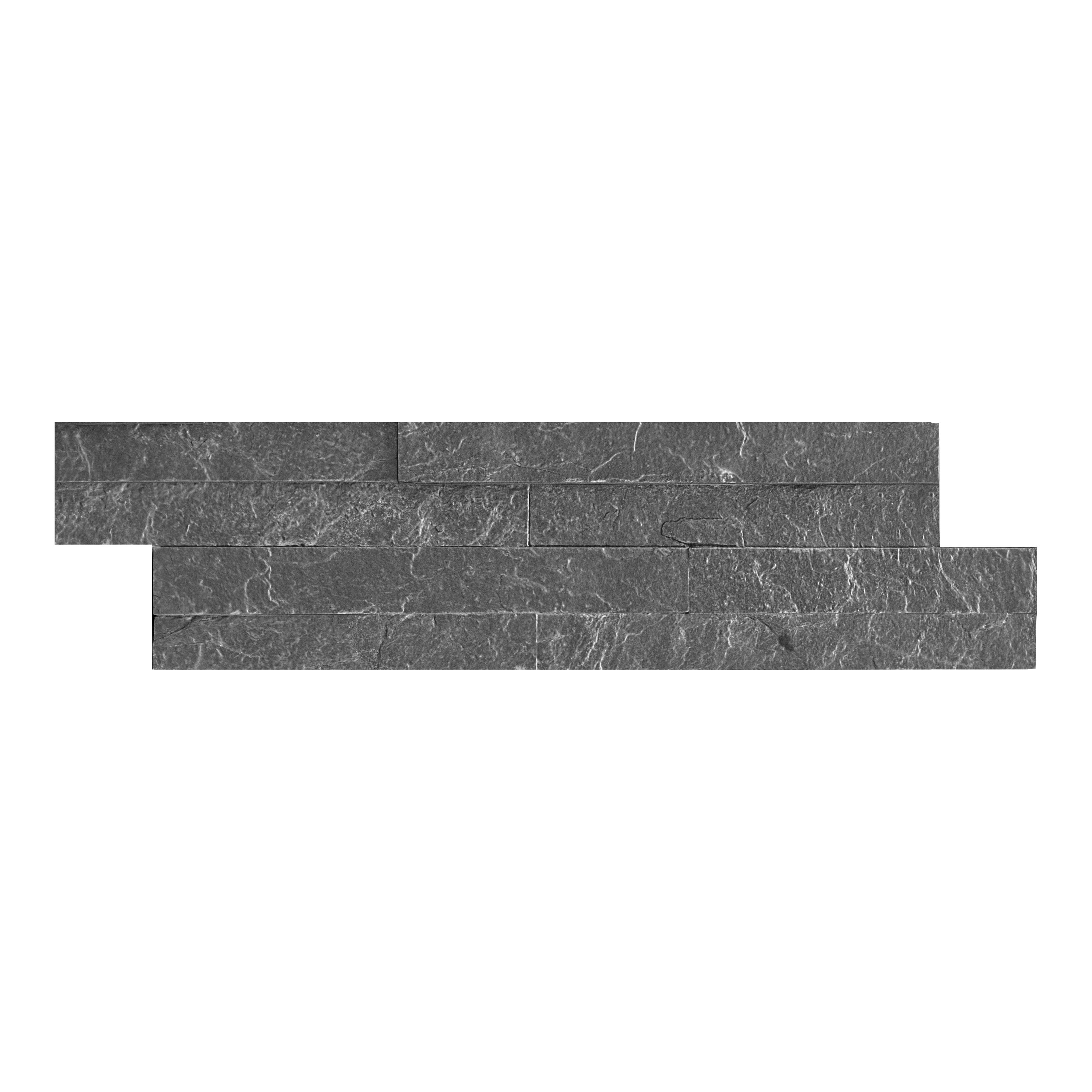 Stegu Splitface Grey Matt Textured Natural stone Indoor & outdoor Wall Tile
