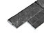 Stegu Splitface Grey Matt Textured Natural stone Indoor & outdoor Wall Tile, Pack of 12, (L)400mm (W)100mm