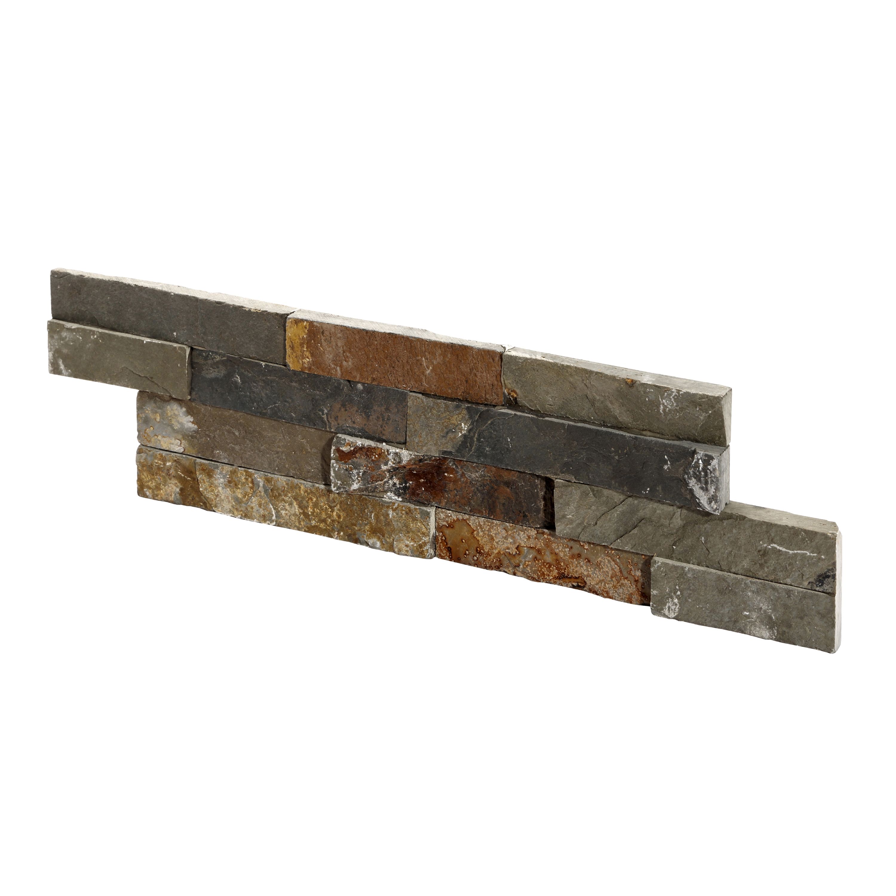 Stegu Splitface Multicolour Matt Patterned Textured Natural stone Indoor & outdoor Wall Tile - 3