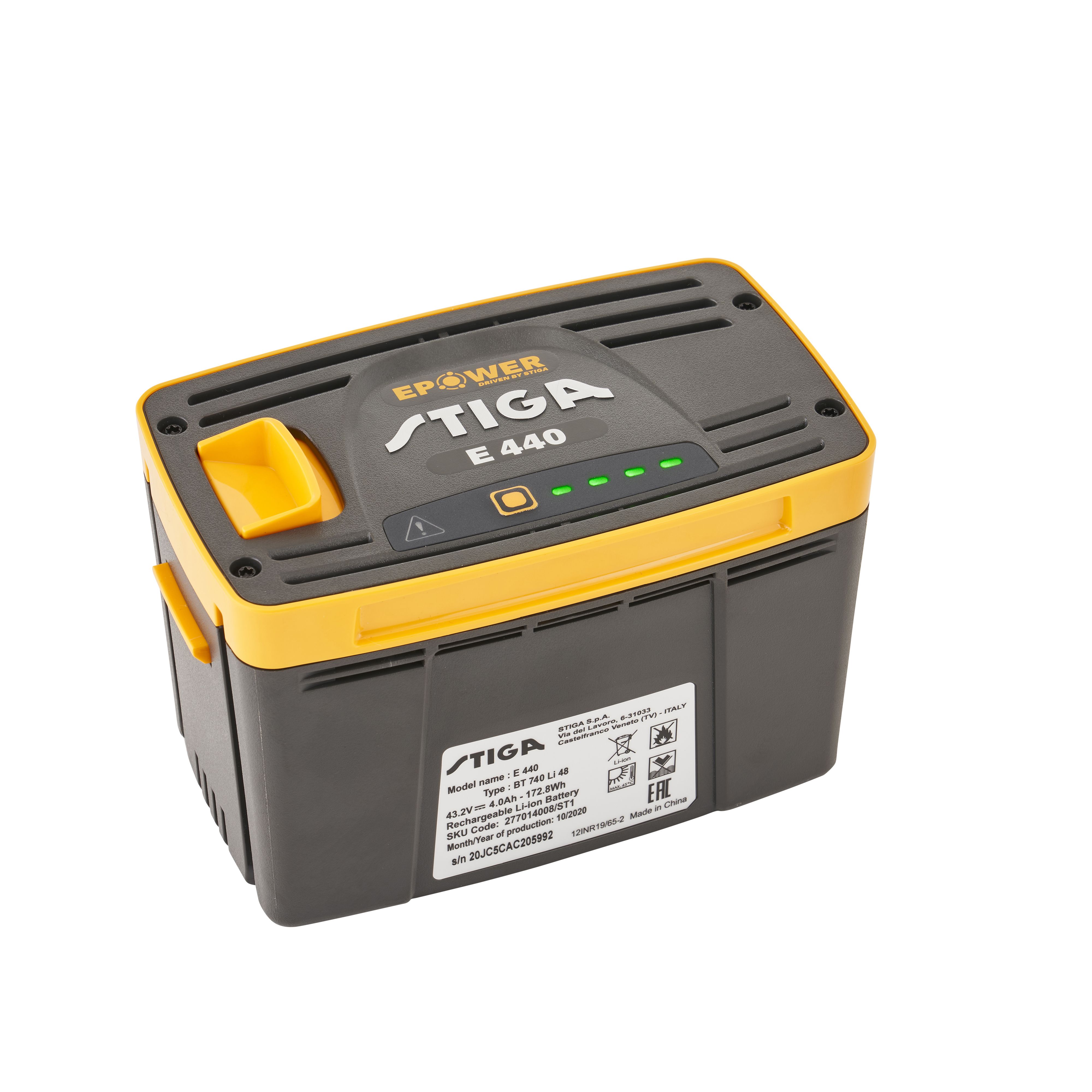 Stiga 48V 4Ah Li-ion 4Ah Power tool battery - E440 / 277014008/ST1