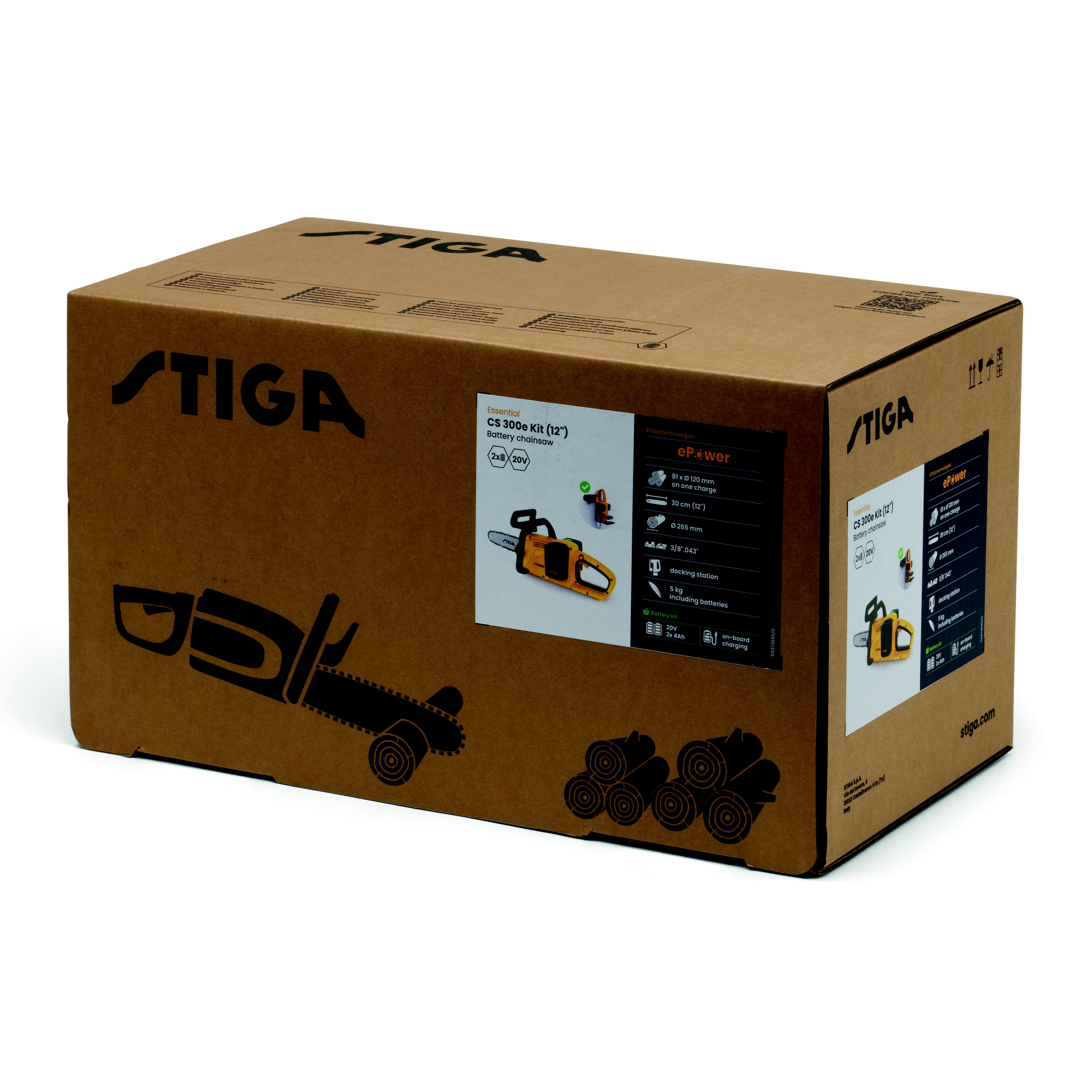 Stiga CS 300e 40V Cordless Chainsaw 300mm