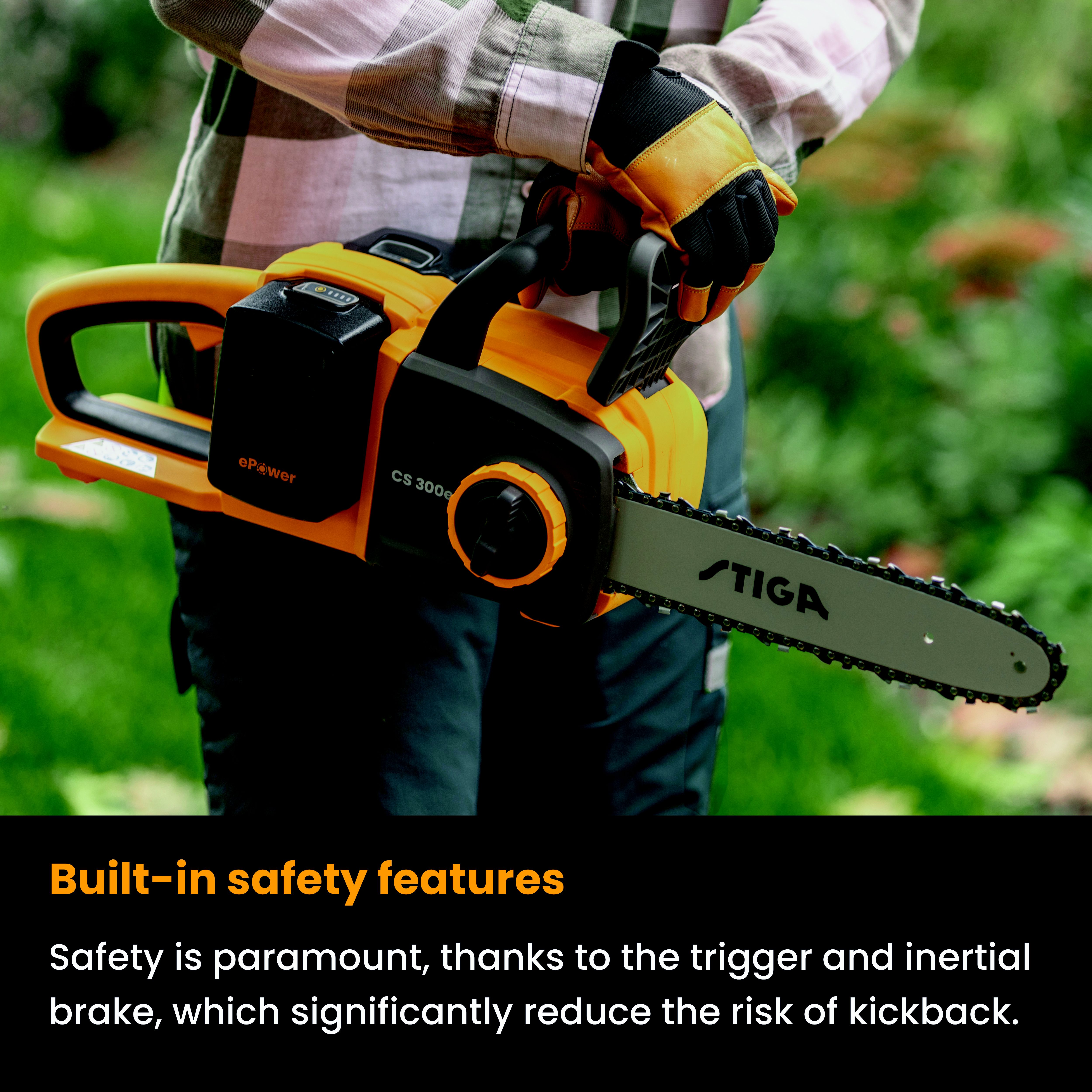 Stiga CS 300e 40V Cordless Chainsaw 300mm