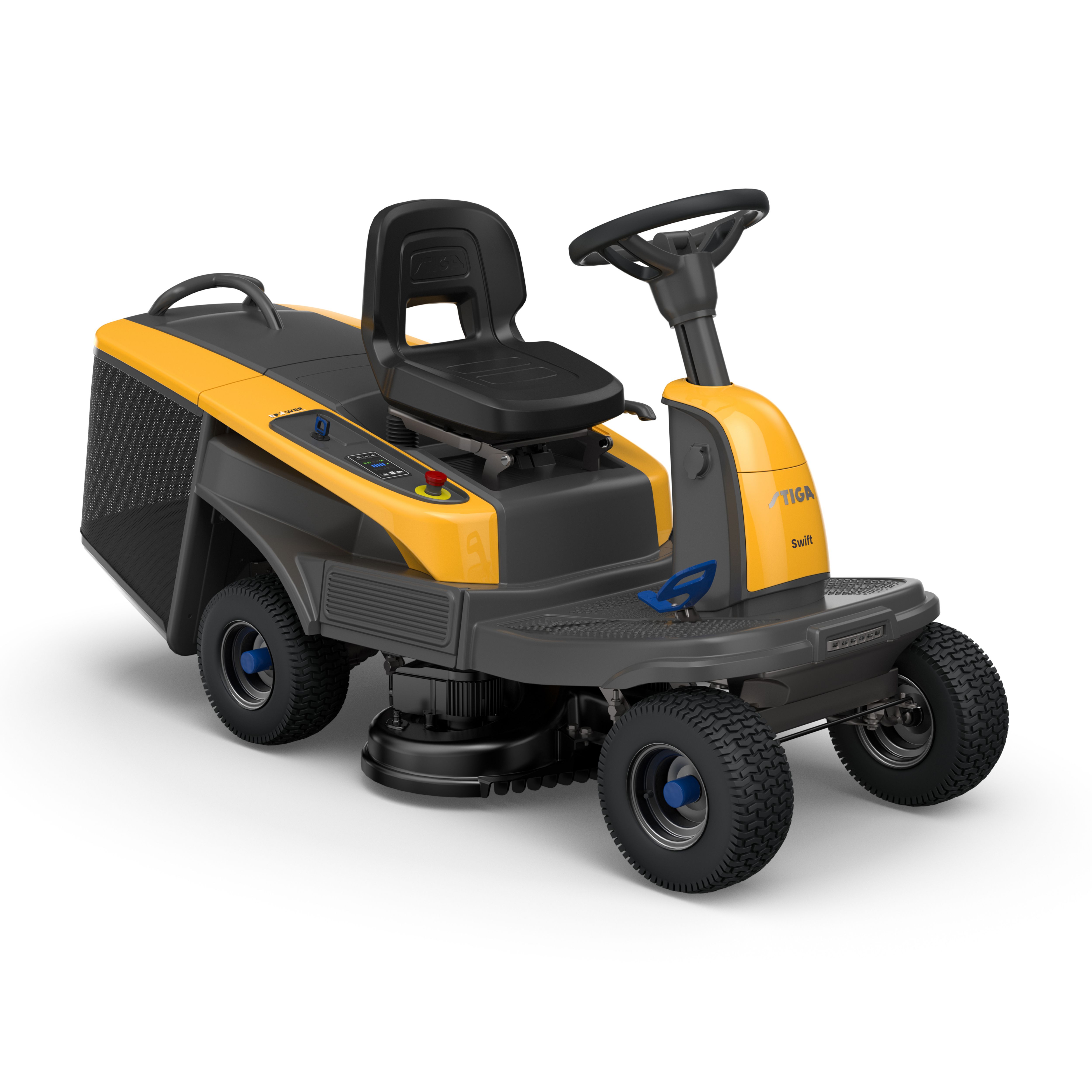 Stiga Swift 372E Battery powered Ride on lawnmower 48V B Q