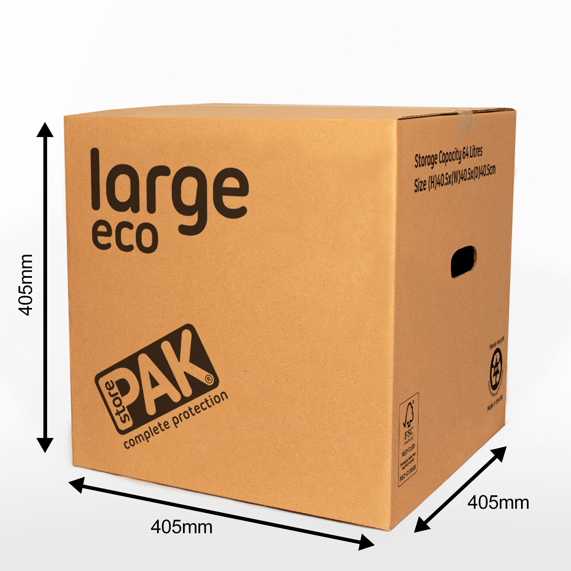 Strong cardboard clearance box