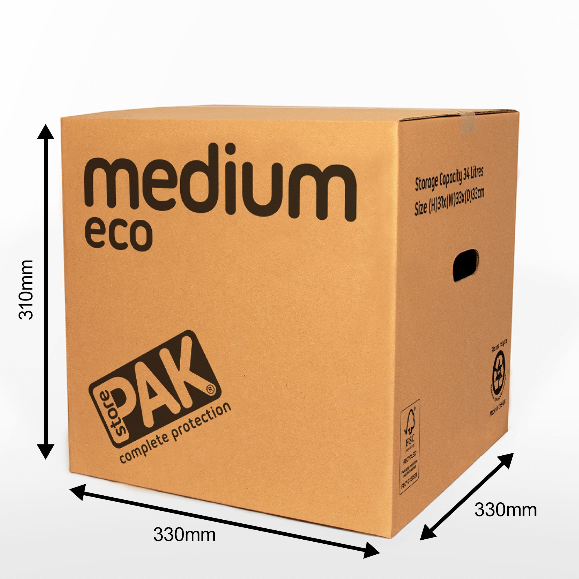  StorePAK Eco Archive/Storage Cardboard Boxes & Lids Pack of 10.  Flat Packed & Easy to Assemble. Good for Home Storage, Office & Moving  House : Everything Else