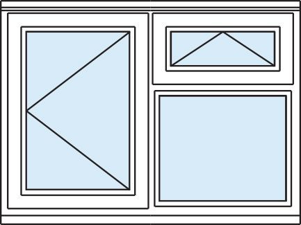 Stormsure Clear Glazed White Timber Left-handed Side hung Casement window, (H)1045mm (W)1195mm