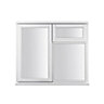 Stormsure Clear Glazed White Timber Left-handed Side hung Casement window, (H)1045mm (W)1195mm