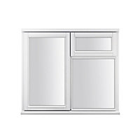 Stormsure Clear Glazed White Timber Left-handed Side hung Casement window, (H)1195mm (W)1195mm