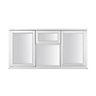 Stormsure Clear Glazed White Timber LH & RH Side hung Casement window, (H)1045mm (W)1765mm