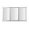 Stormsure Clear Glazed White Timber LH & RH Side hung Casement window, (H)1045mm (W)1795mm