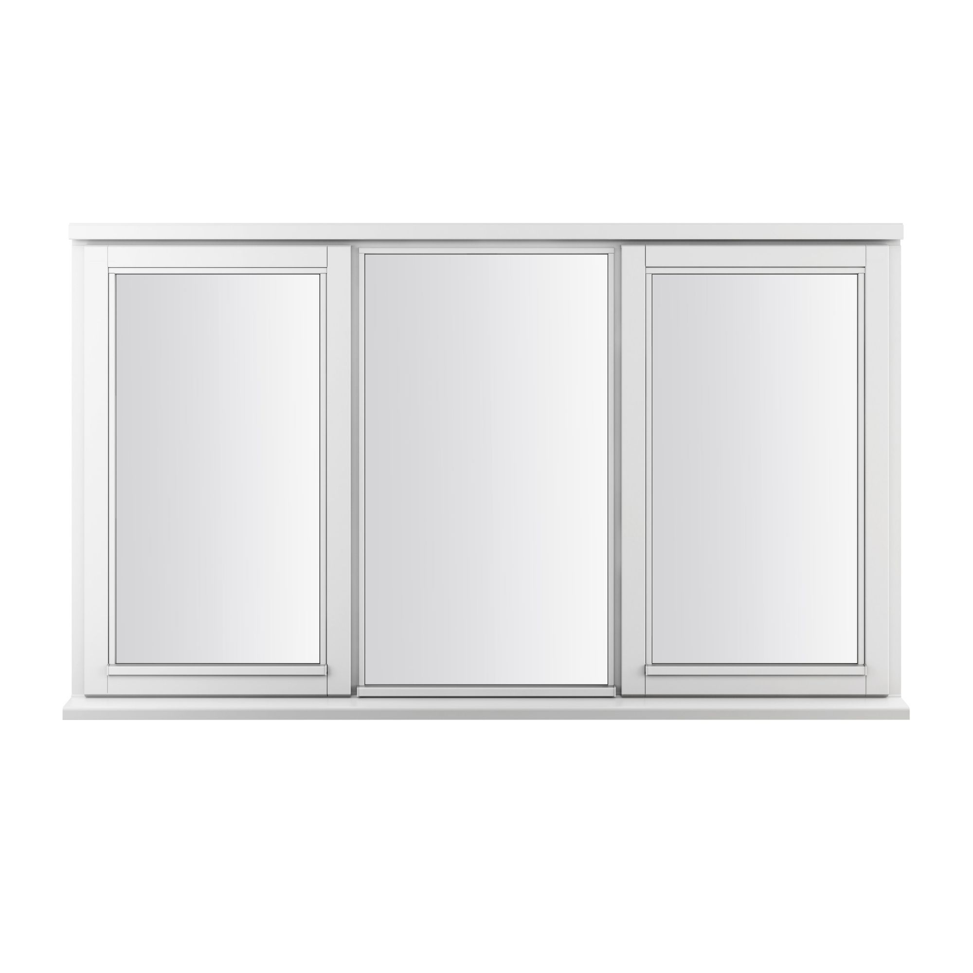 Stormsure Clear Glazed White Timber LH & RH Side hung Casement window, (H)1195mm (W)1795mm