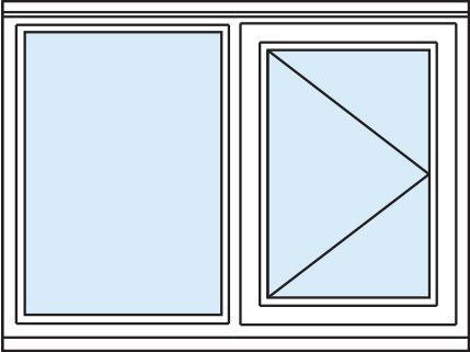Stormsure Clear Glazed White Timber Right-handed Side hung Casement window, (H)1045mm (W)1195mm