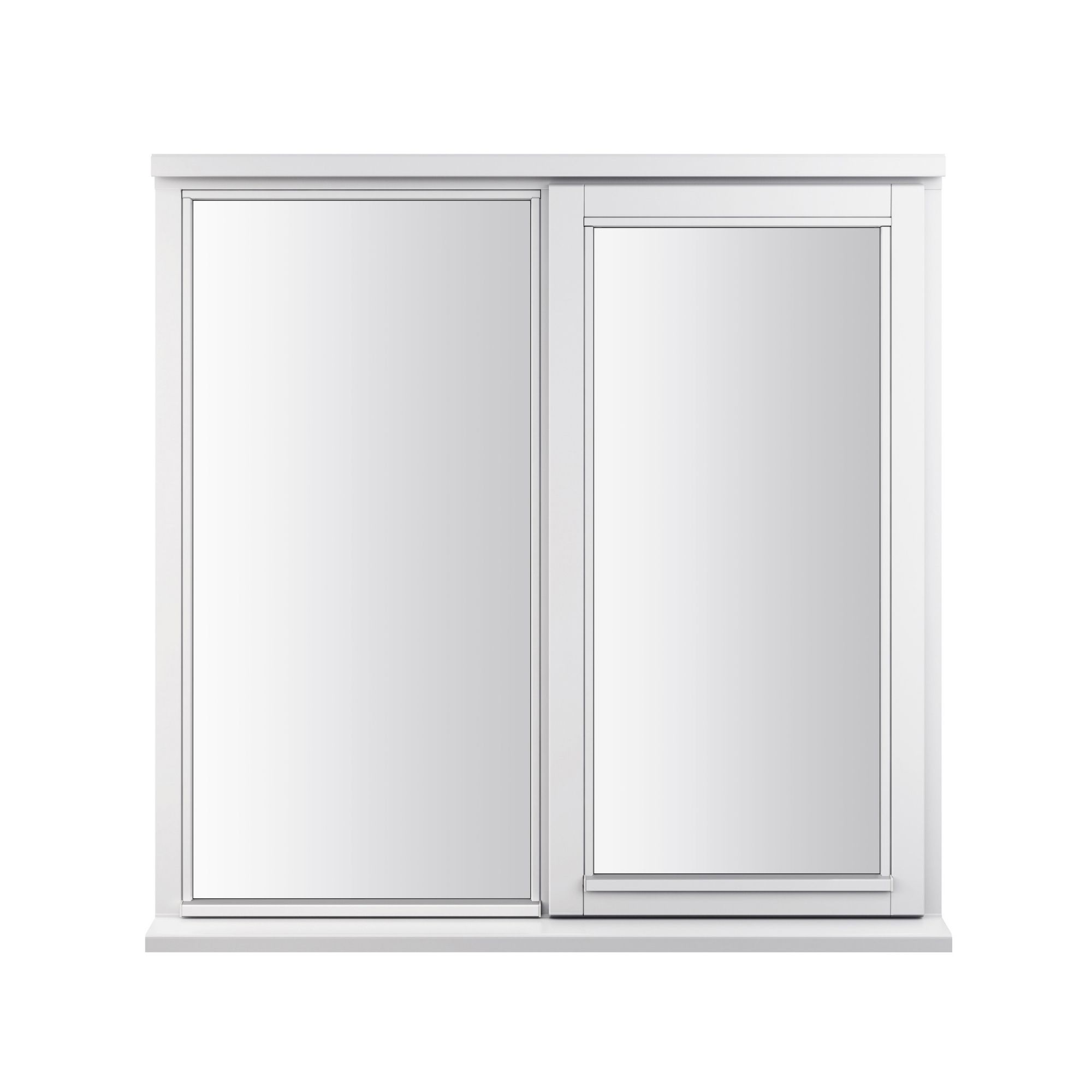 Stormsure Clear Glazed White Timber Right-handed Side hung Casement window, (H)1045mm (W)1195mm