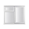 Stormsure Clear Glazed White Timber Right-handed Side hung Casement window, (H)1045mm (W)1195mm