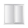 Stormsure Clear Glazed White Timber Right-handed Side hung Casement window, (H)1195mm (W)1195mm