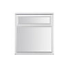 Stormsure Clear Glazed White Timber Top hung Casement window, (H)1045mm (W)910mm