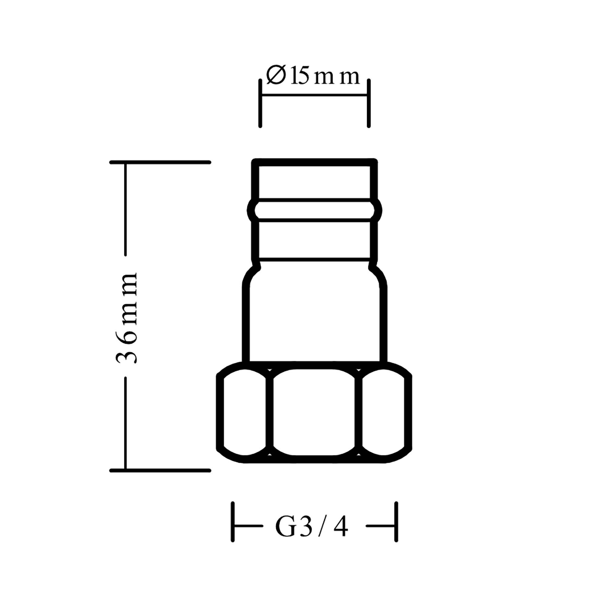 Straight Tap connector, Pack of 2