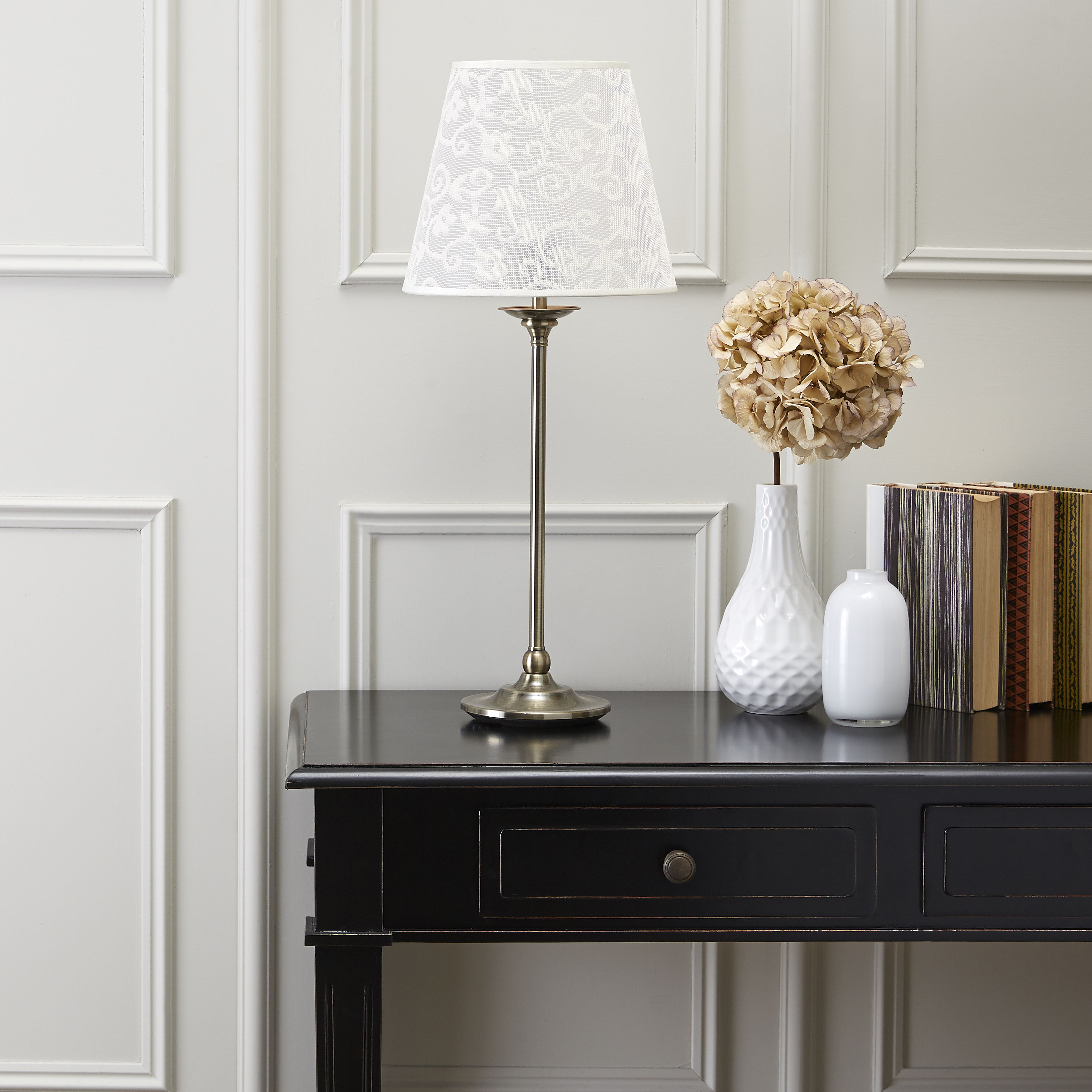 Strasbourg Nickel effect Table lamp