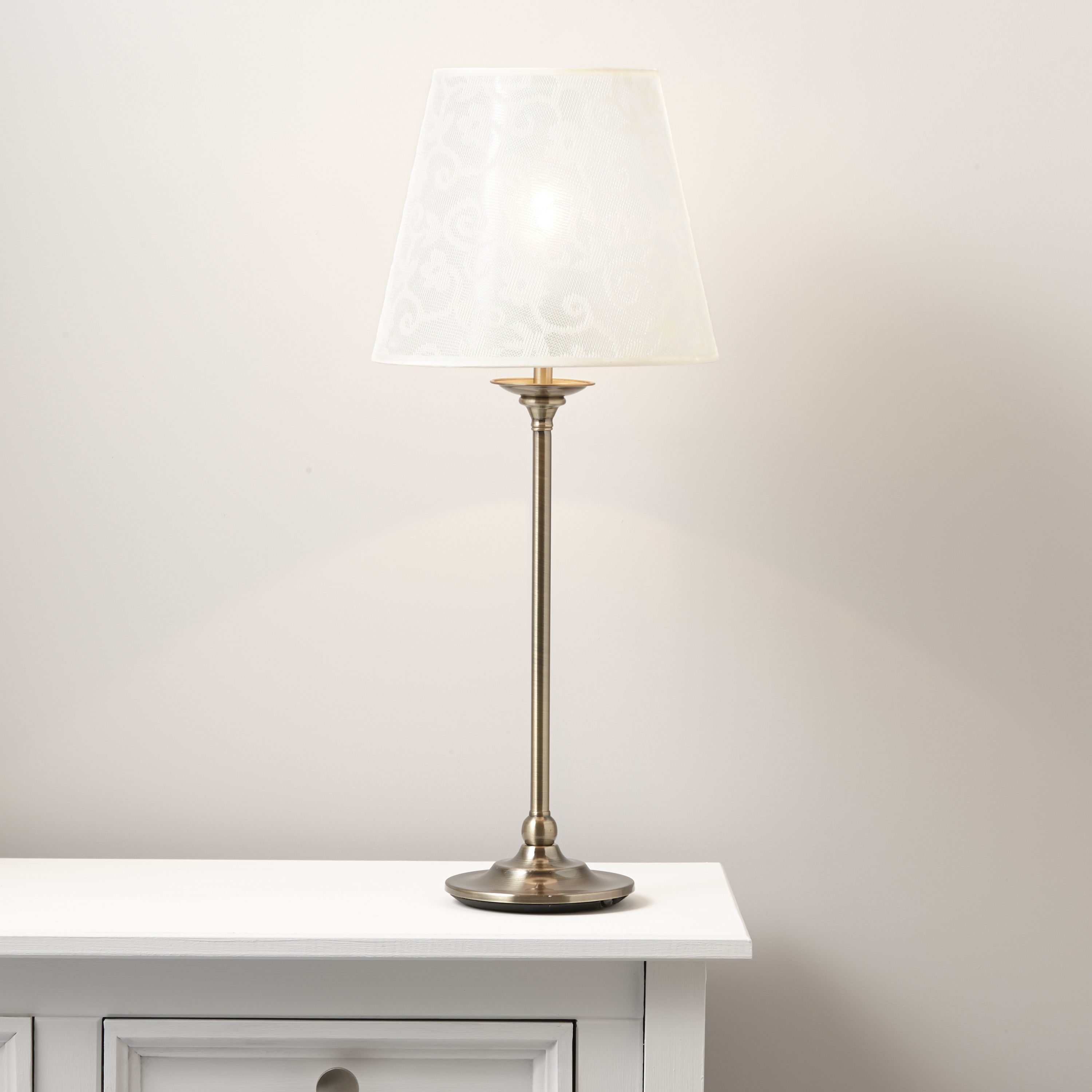 Strasbourg Nickel effect Table lamp