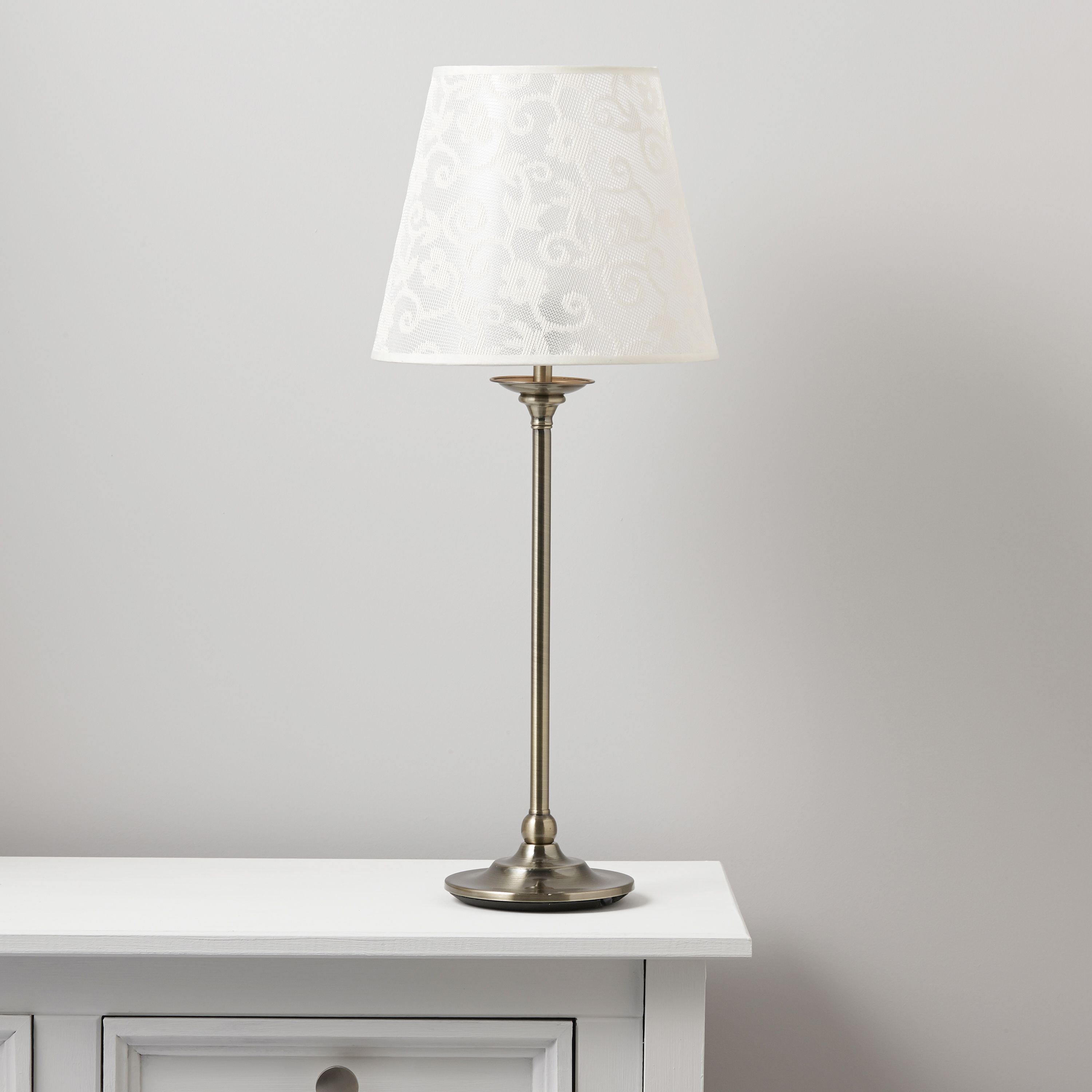 Strasbourg Nickel effect Table lamp