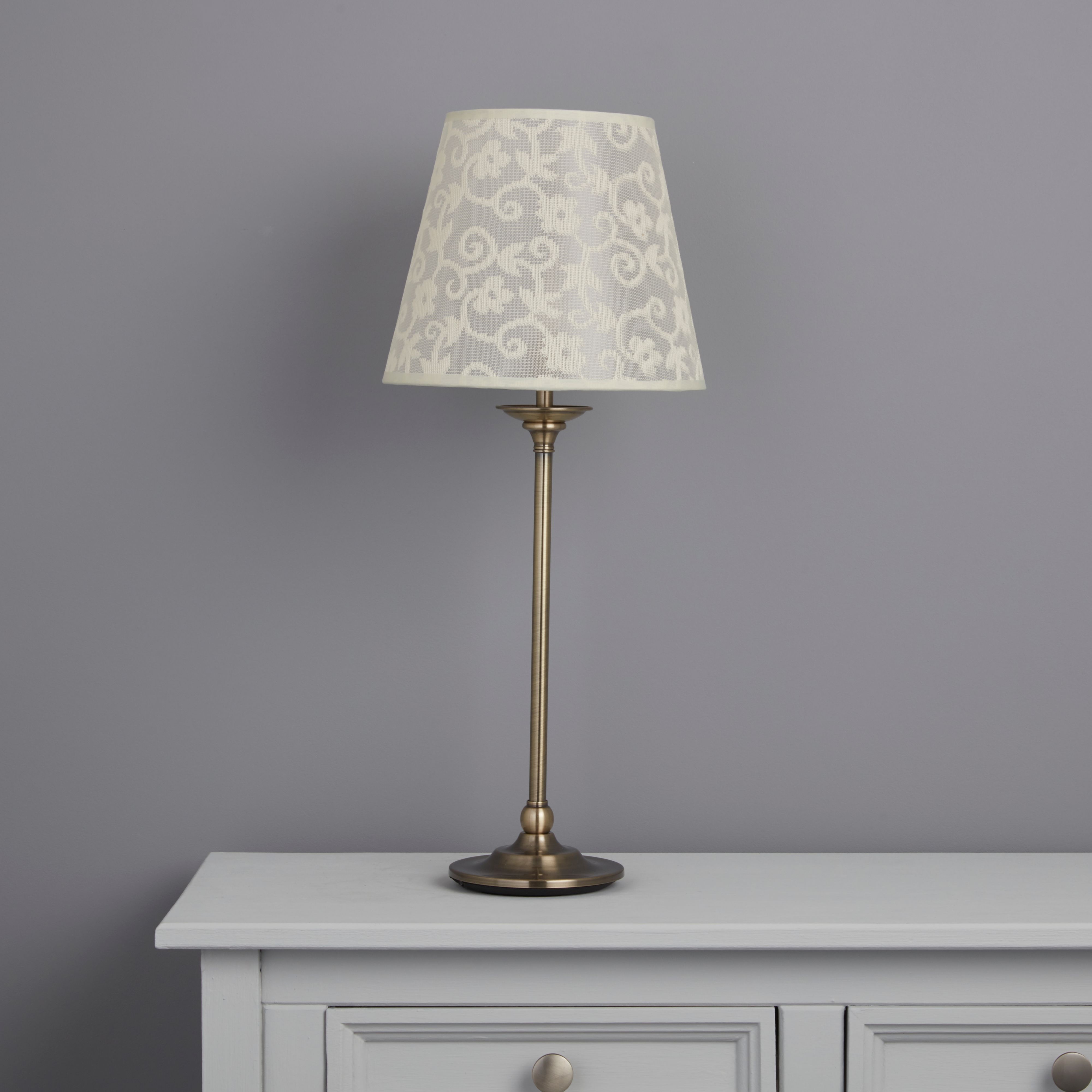 Strasbourg Nickel effect Table lamp