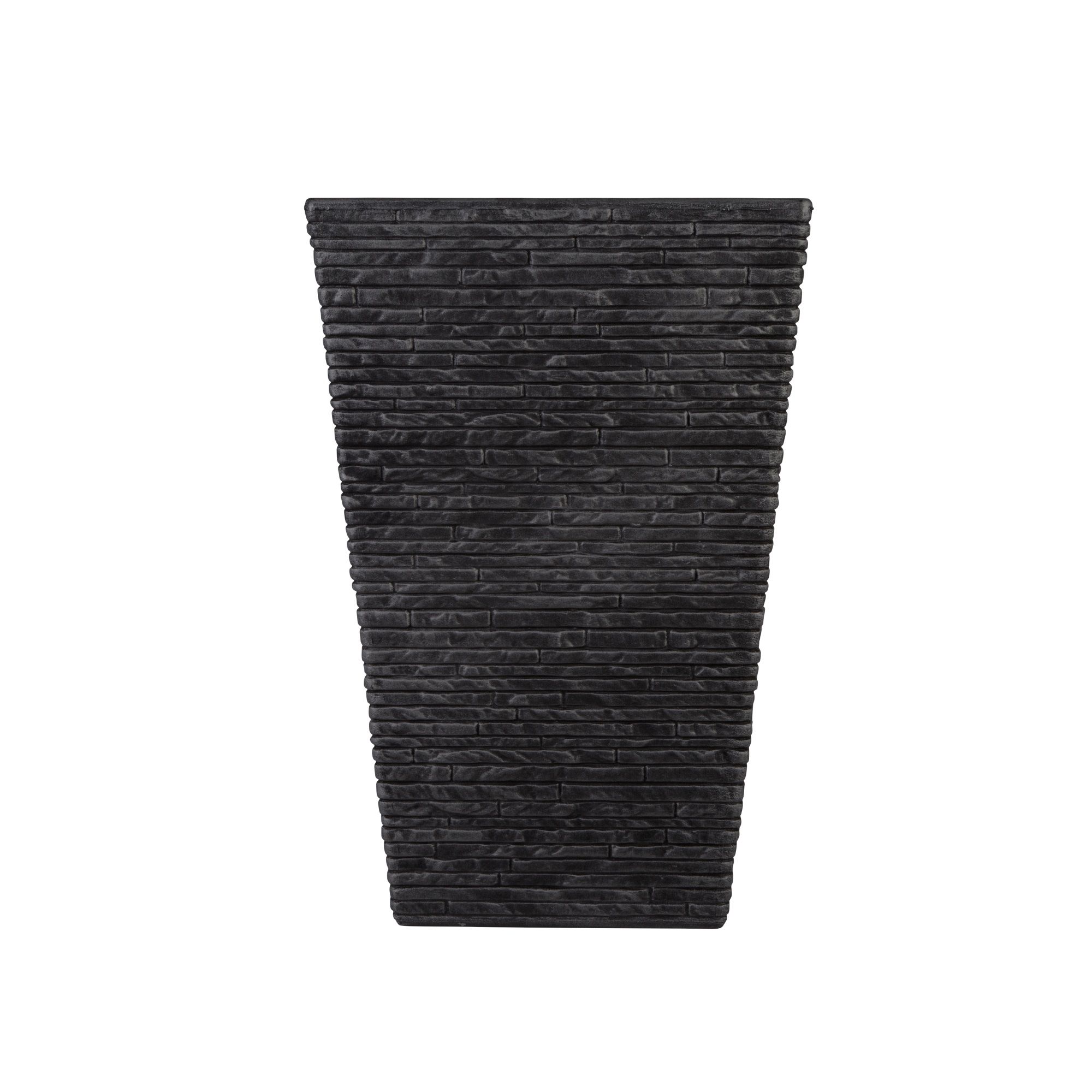 Strata Ash Plastic Rectangular Planter (H)25.5cm (W)25cm