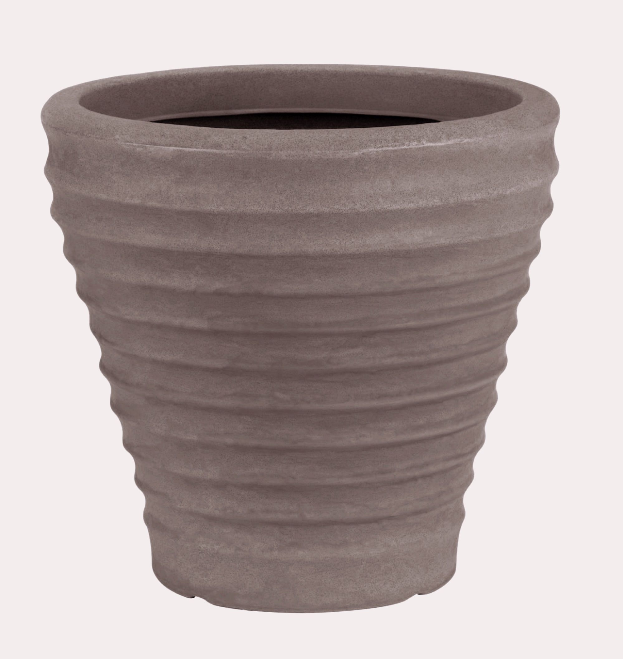 Strata Brown Stone effect Plastic resin Plant pot (Dia) 43cm, (H)41cm